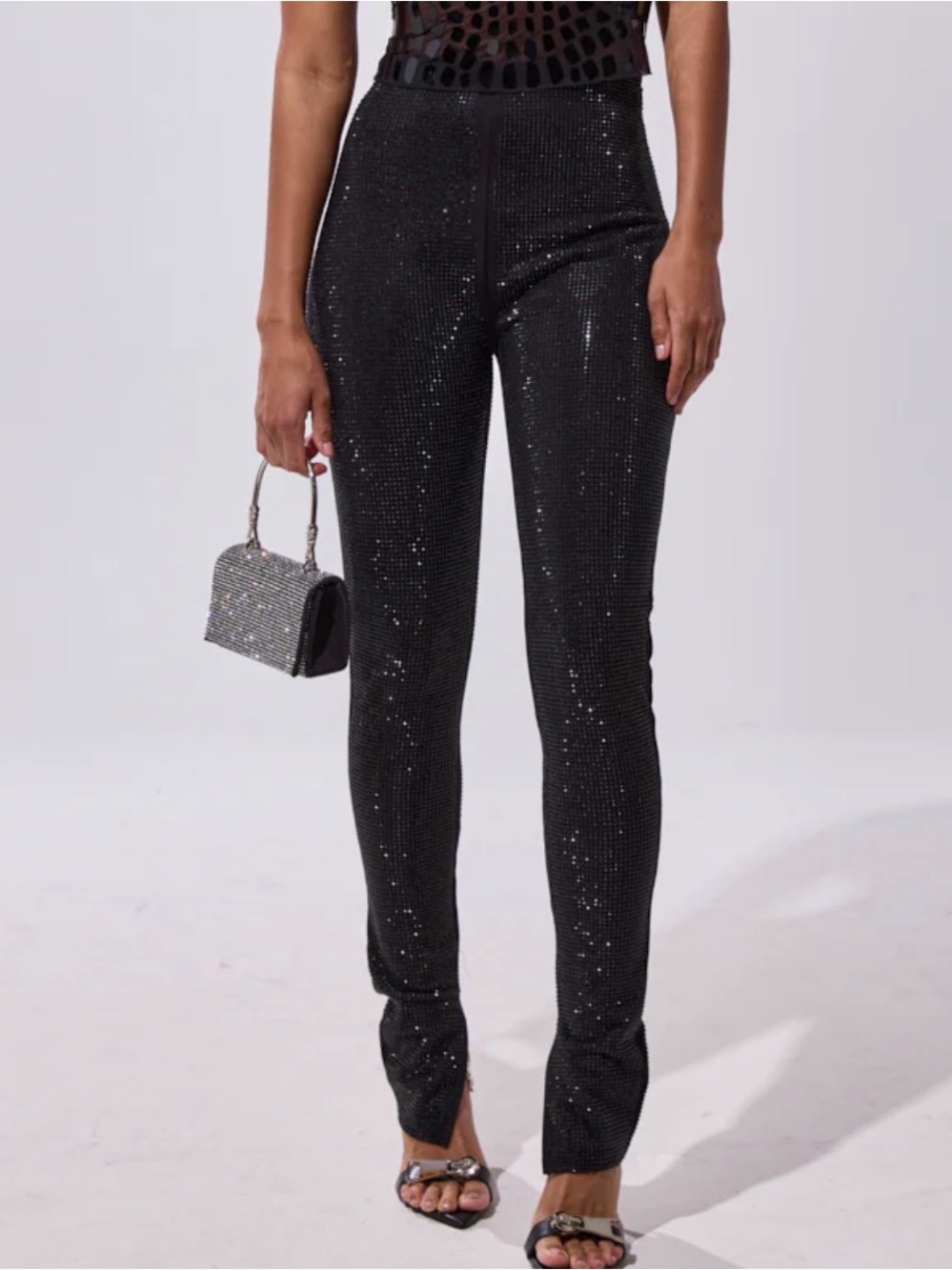 S Akira Never worn Sparkle Skinny Women's Pants - Black stretchy